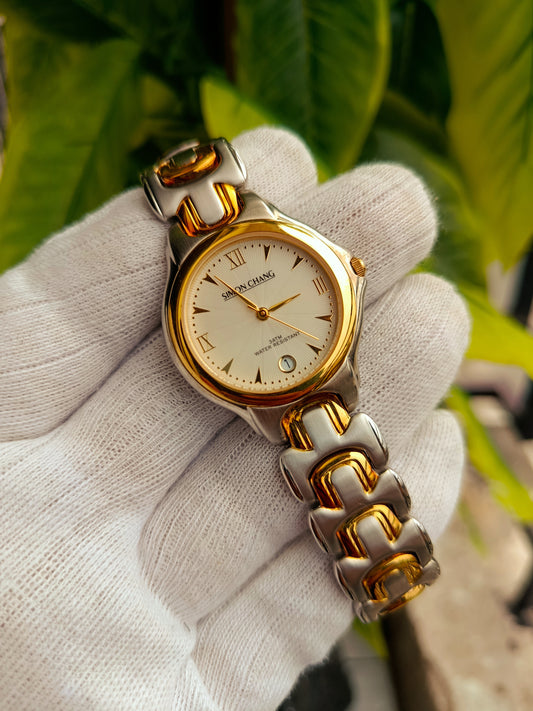 Simon Chang Gold Plated Rare Vintage Watch
