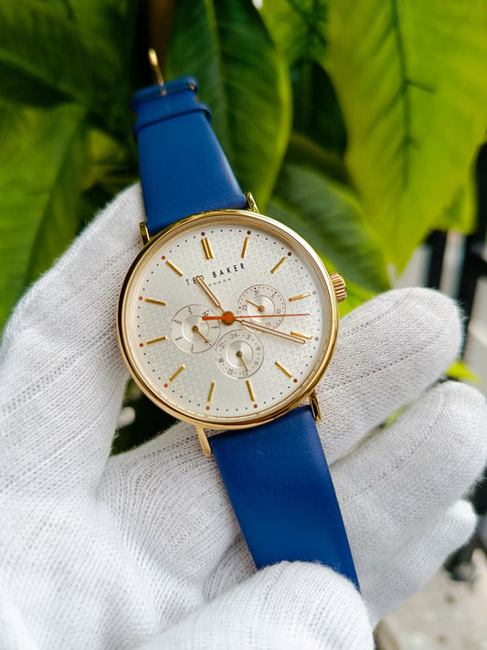 Ted Baker Men's Blue Eco-Leather Strap Watch - BKPPGS3019I