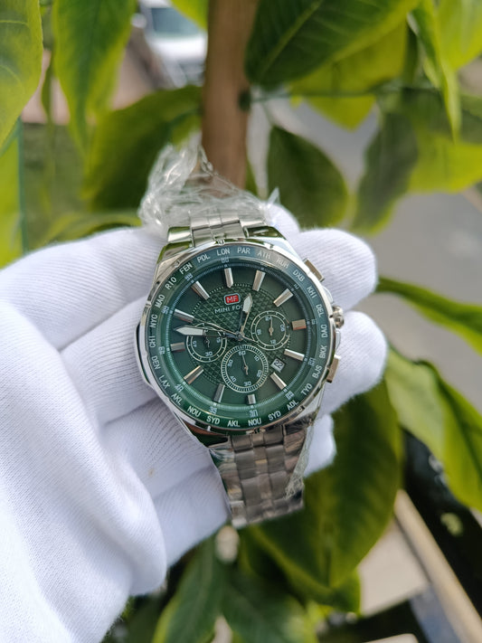 Mini Focus MF0613G.02 Men's Watch Hulk Green Dial Colour