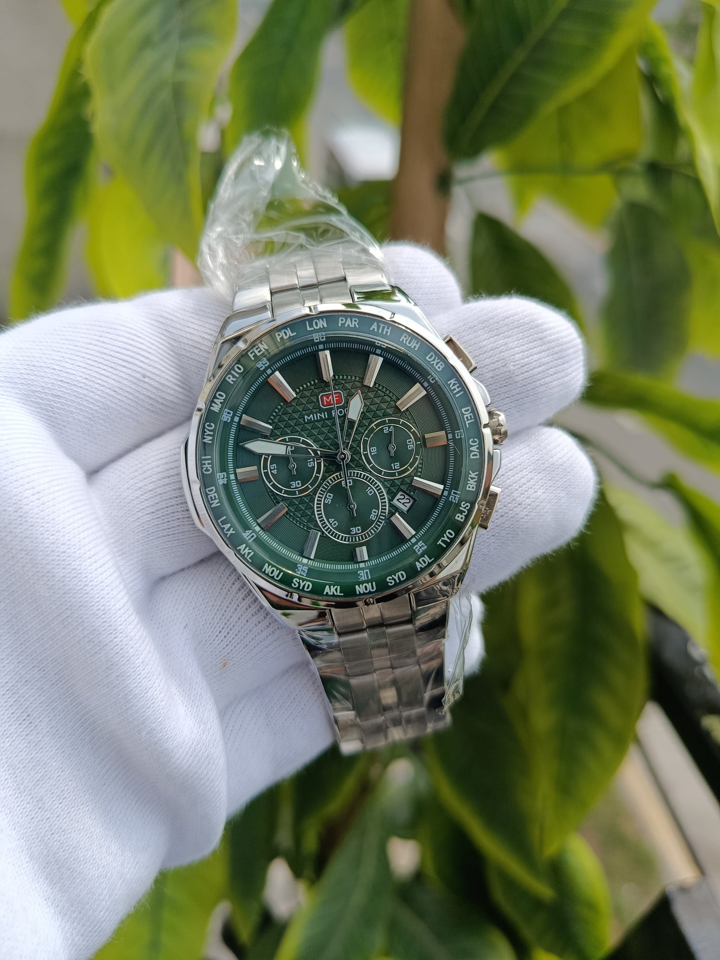 Mini Focus MF0613G.02 Men's Watch Hulk Green Dial Colour