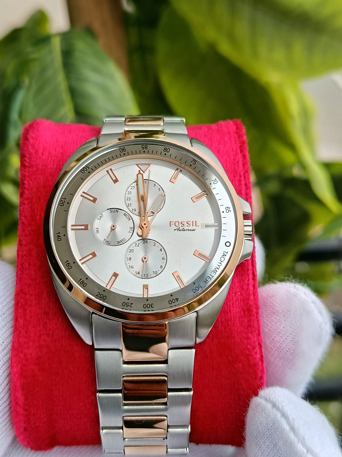 FOSSIL Men's Top-Selling Chronograph Watch – Two-Tone Stainless Steel – BQ2642M