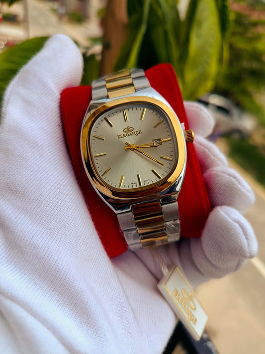 Elegance Double Tone Men's Watch