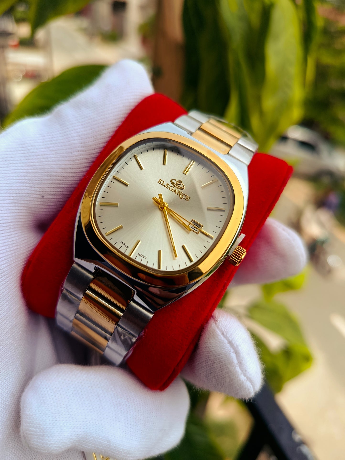 Elegance Double Tone Men's Watch