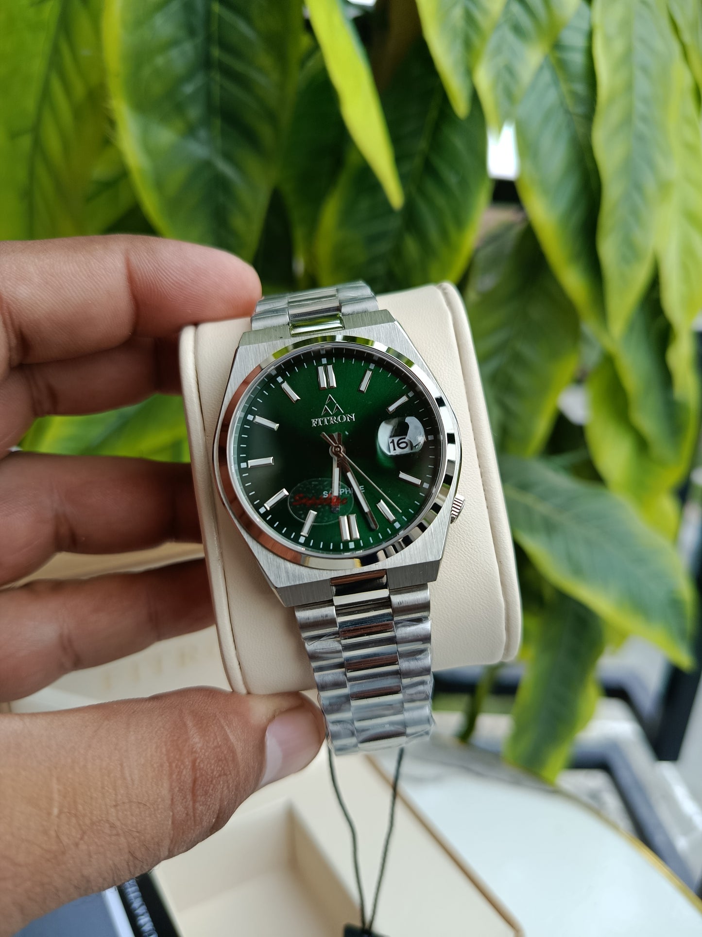 Fitron Hulk Green Dial Men's Watch