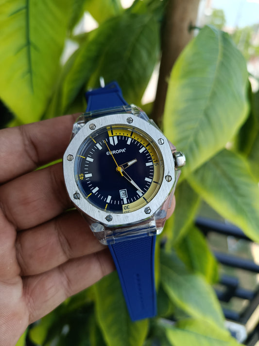Europa Men's Watch Silicone Strap