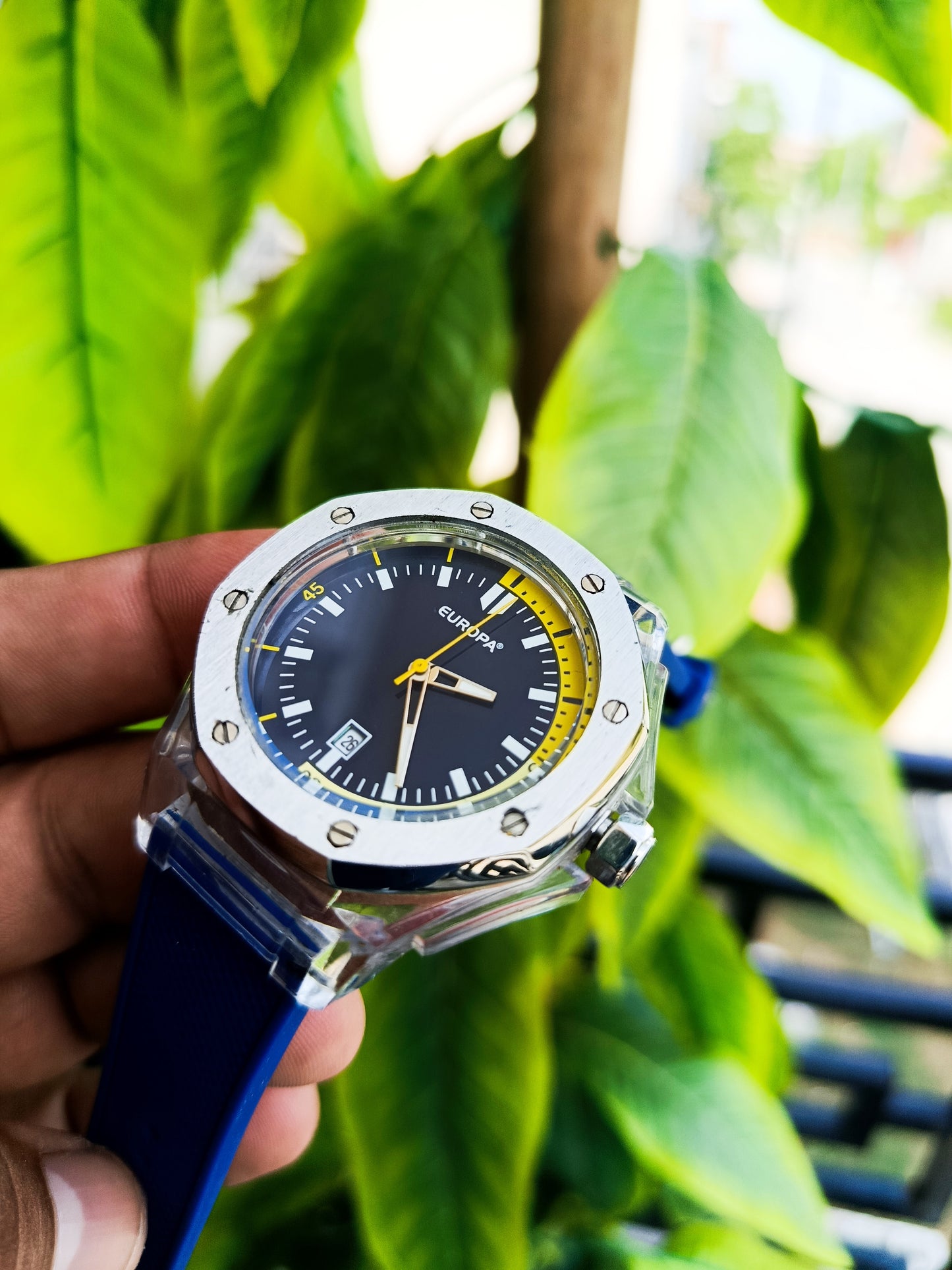 Europa Men's Watch Silicone Strap
