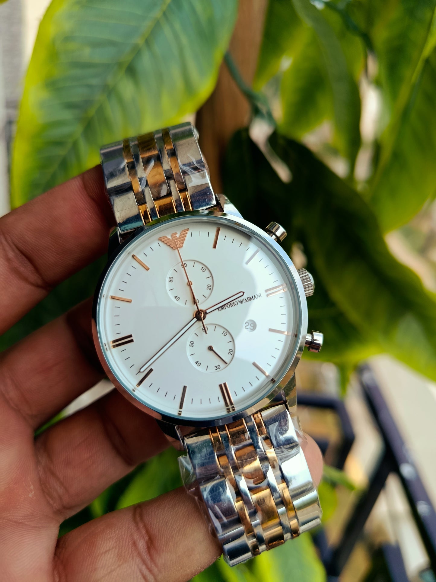 Emporio Armani AR0399 Men’s Chronograph Stainless Steel Watch
