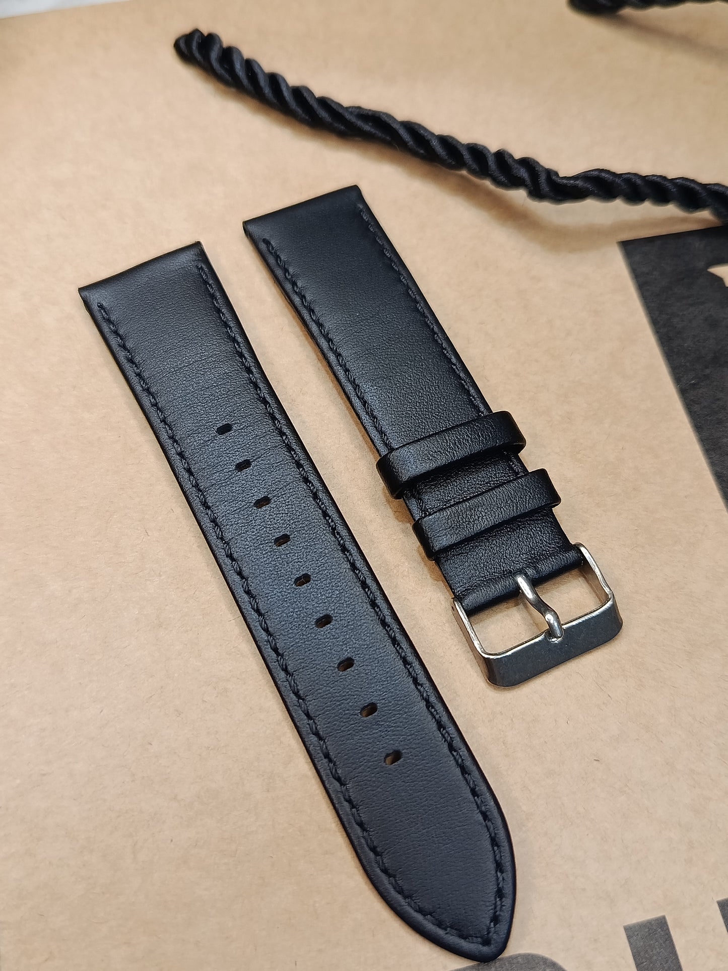 Calvin Klein 22mm Black Original Leather Strap