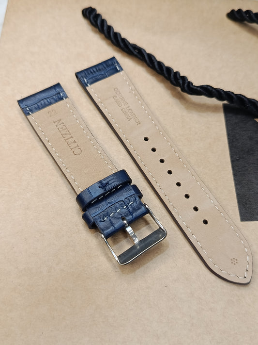 Citizen Blue Leather Strap for Men's Watch 22mm