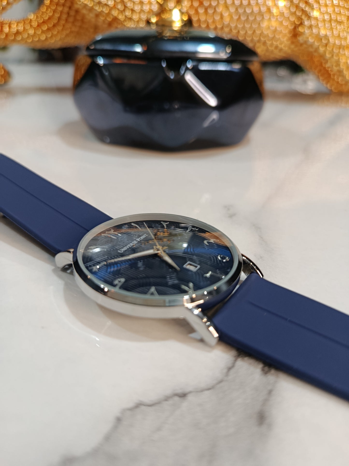 Universe Point Arabic Digits Dial Men's Watch