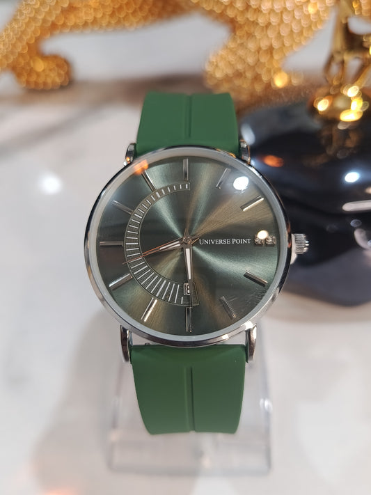 Universe Point Olive Green Dial Men's Watch