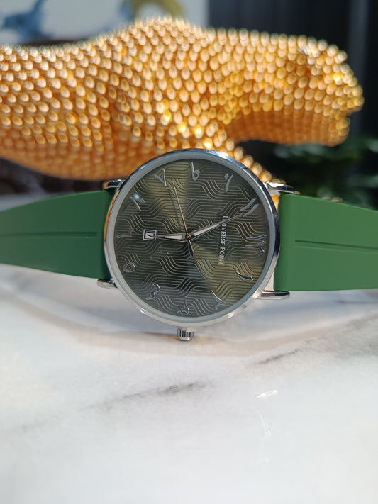 Universe Point Arabic Green Dial Men's Watch