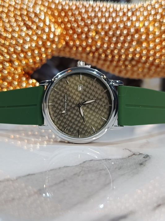 Universe Point Olive Green Dial Men's Magnetic Lock Watch
