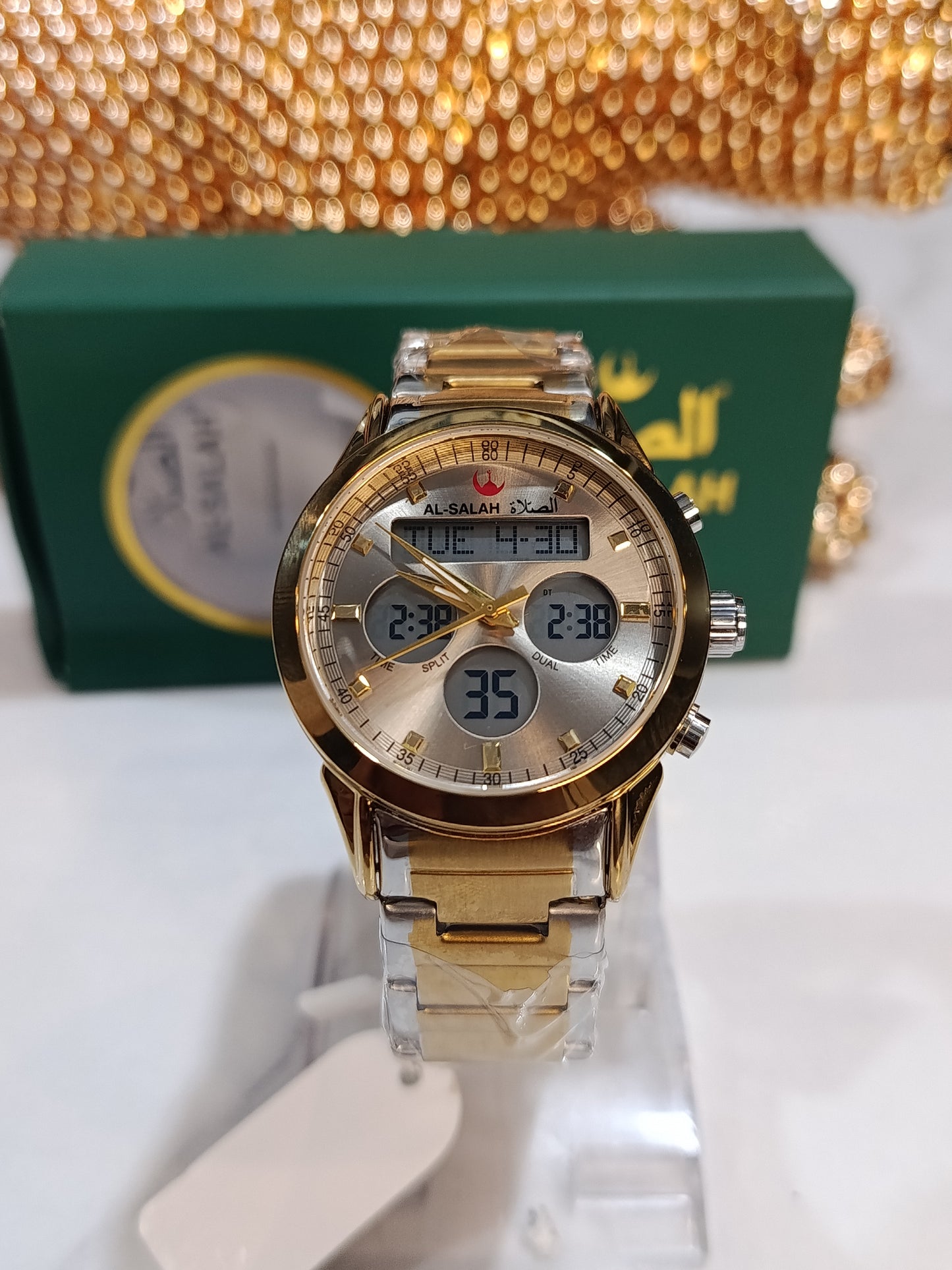 Al Salah AL-505 Men's Double Tone Watch