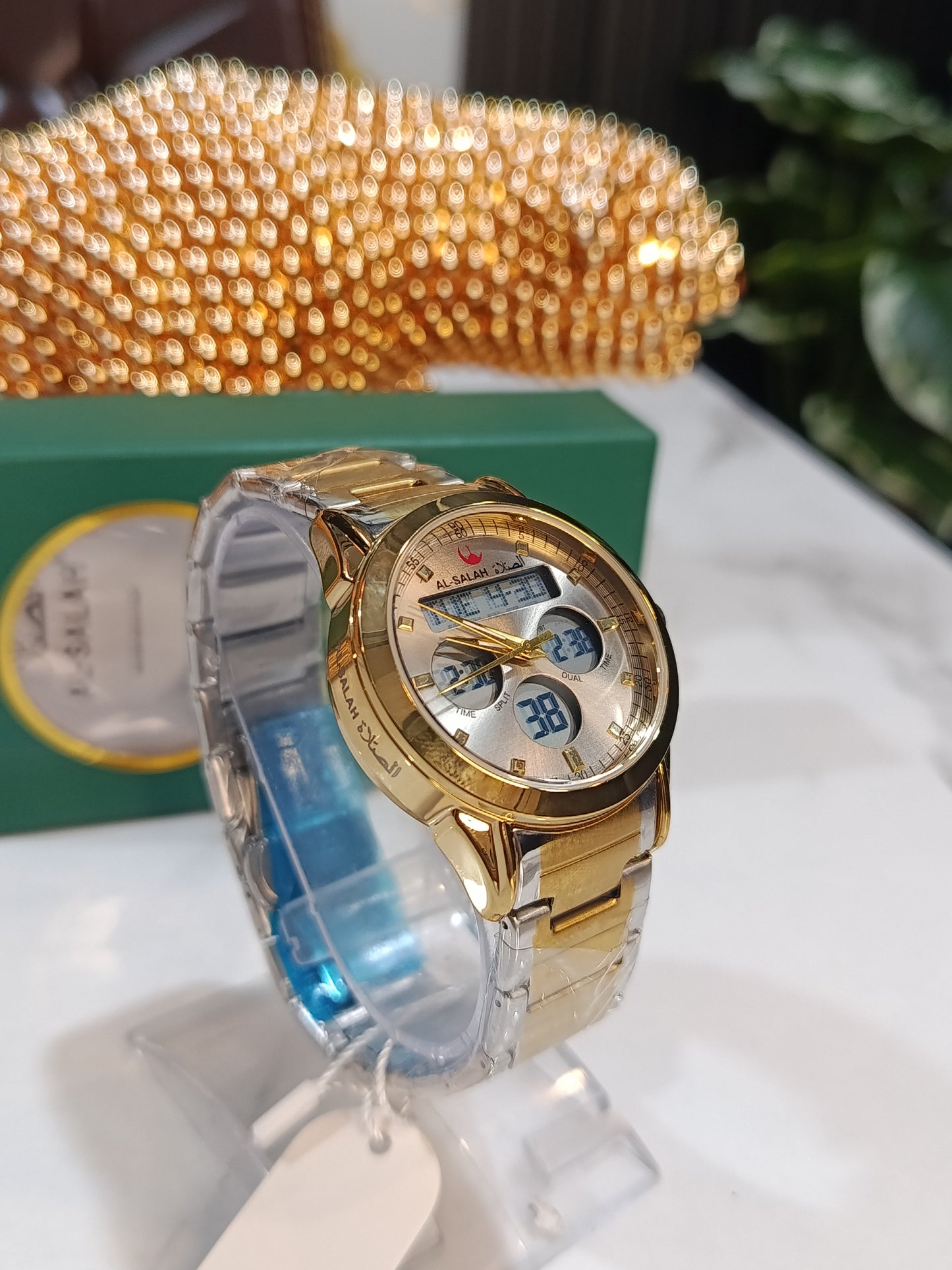 Al Salah AL-505 Men's Double Tone Watch