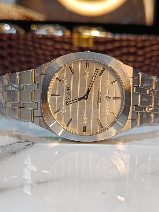 Bestwin Men's 227 Series Stainless Steel Bazel Watch