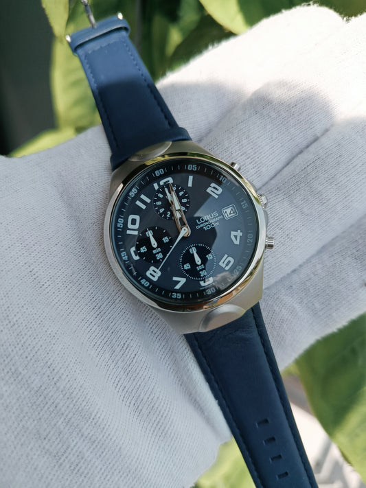 Lorus by Seiko Blue Dial Men's Chronograph Watch