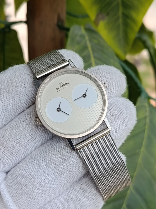 Skagen Vintage Dual Time Watch Slim