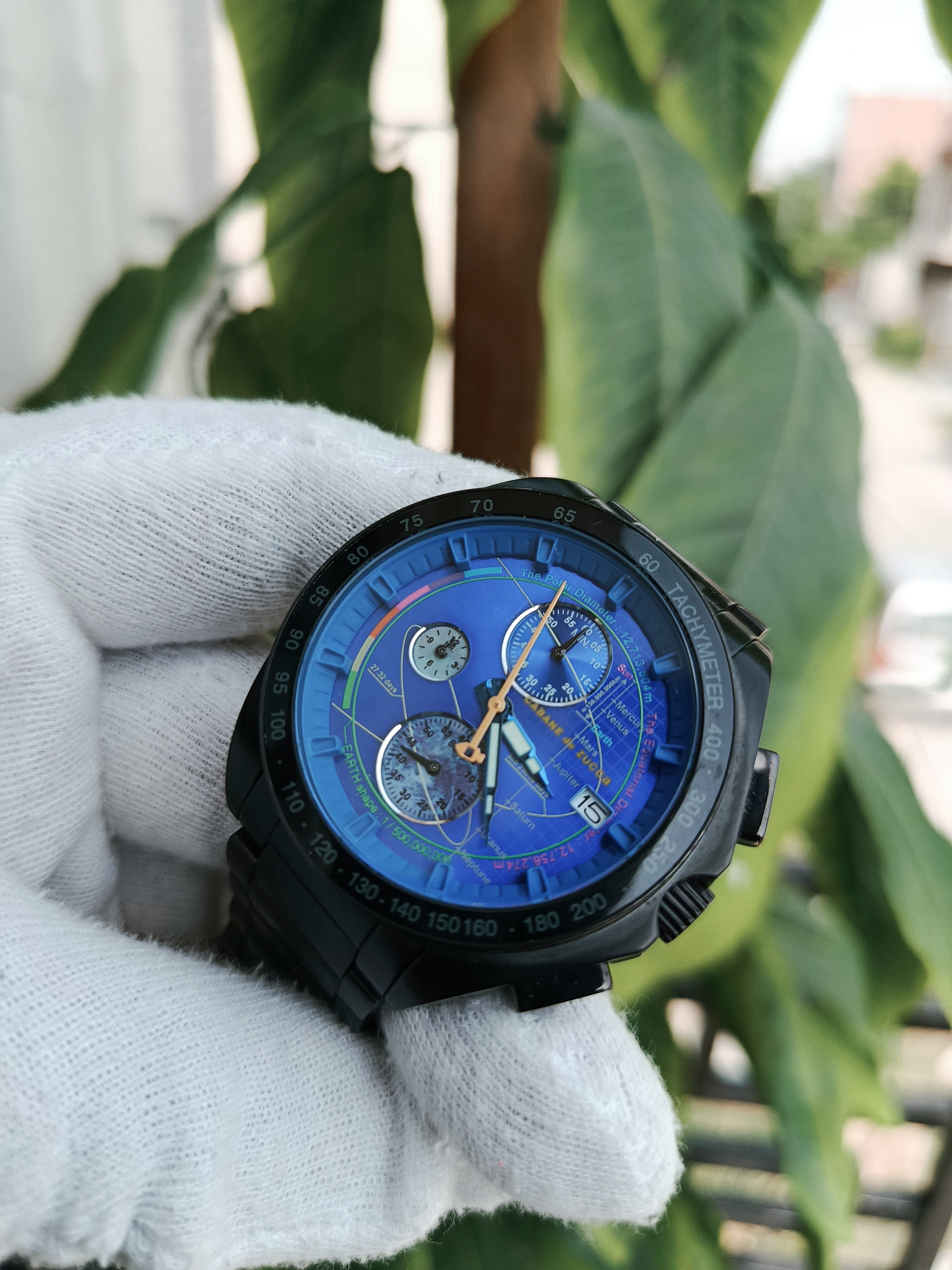 CABANE de ZUCCA 腕時計 Cabane de Zucca Planet Edition Men's Chronograph Watch – ZWC