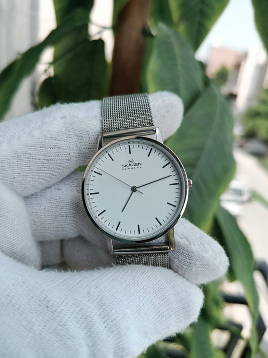 Skagen Slim Stainless steel Dial Unisex Watch