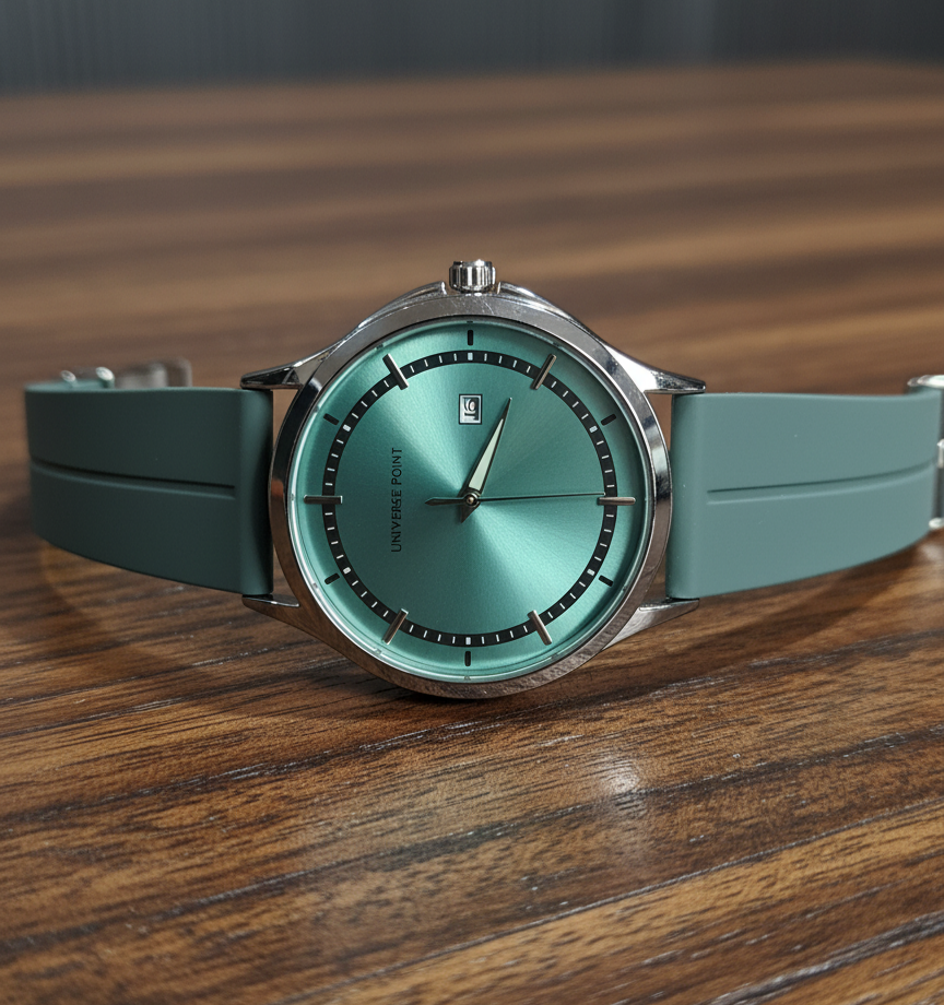 Universe Point Men's Up-1986 Silicone Strap Watch