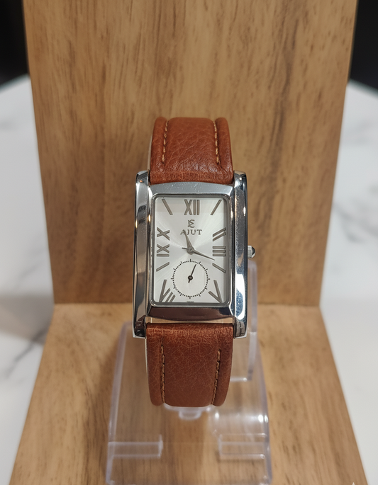 Ajut Swiss Leather Strap Down Indicator watch