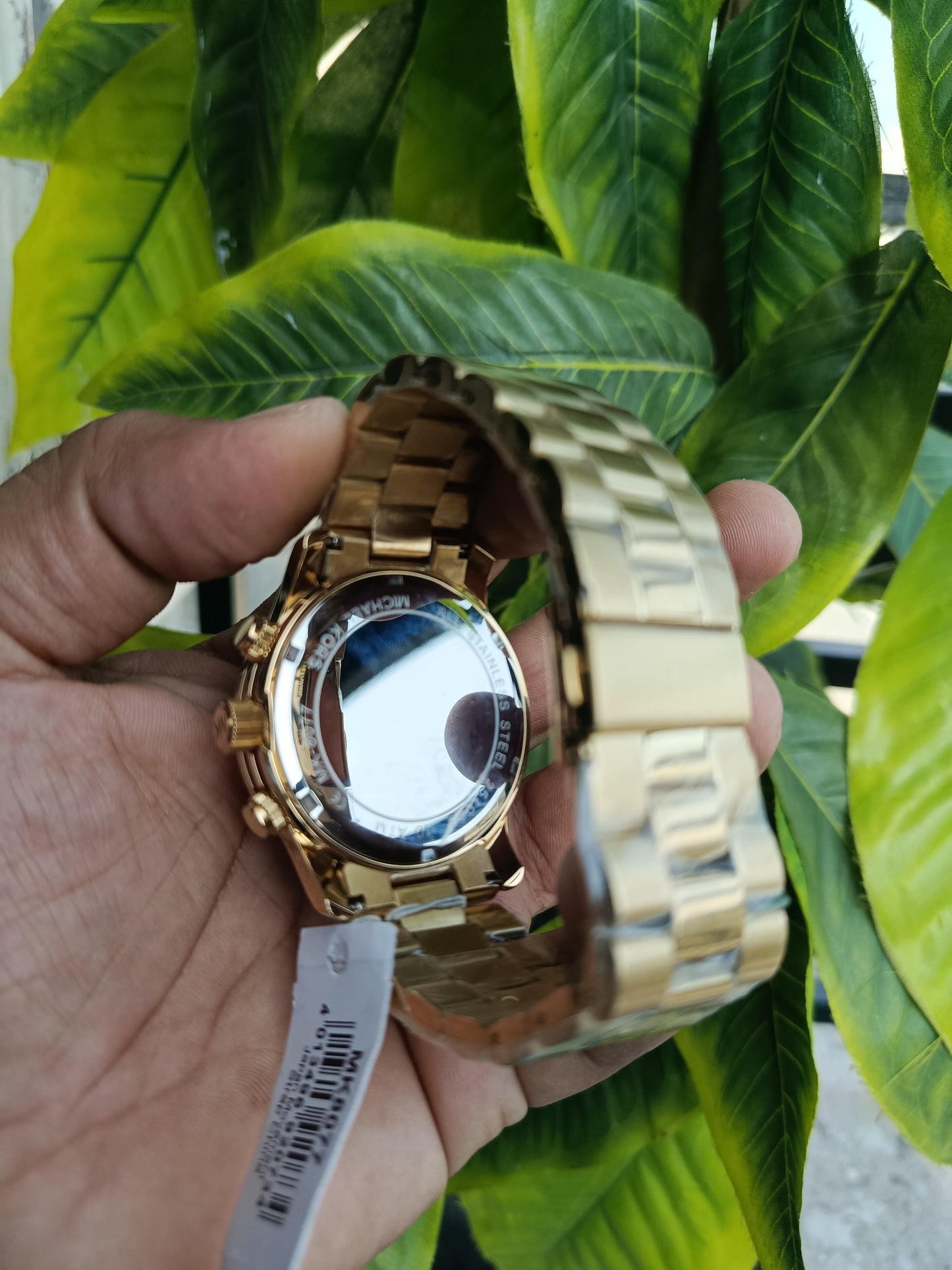 Michael Kors MK8077 Chronograph Men’s Watch – Yellow Gold with Champagne Dial