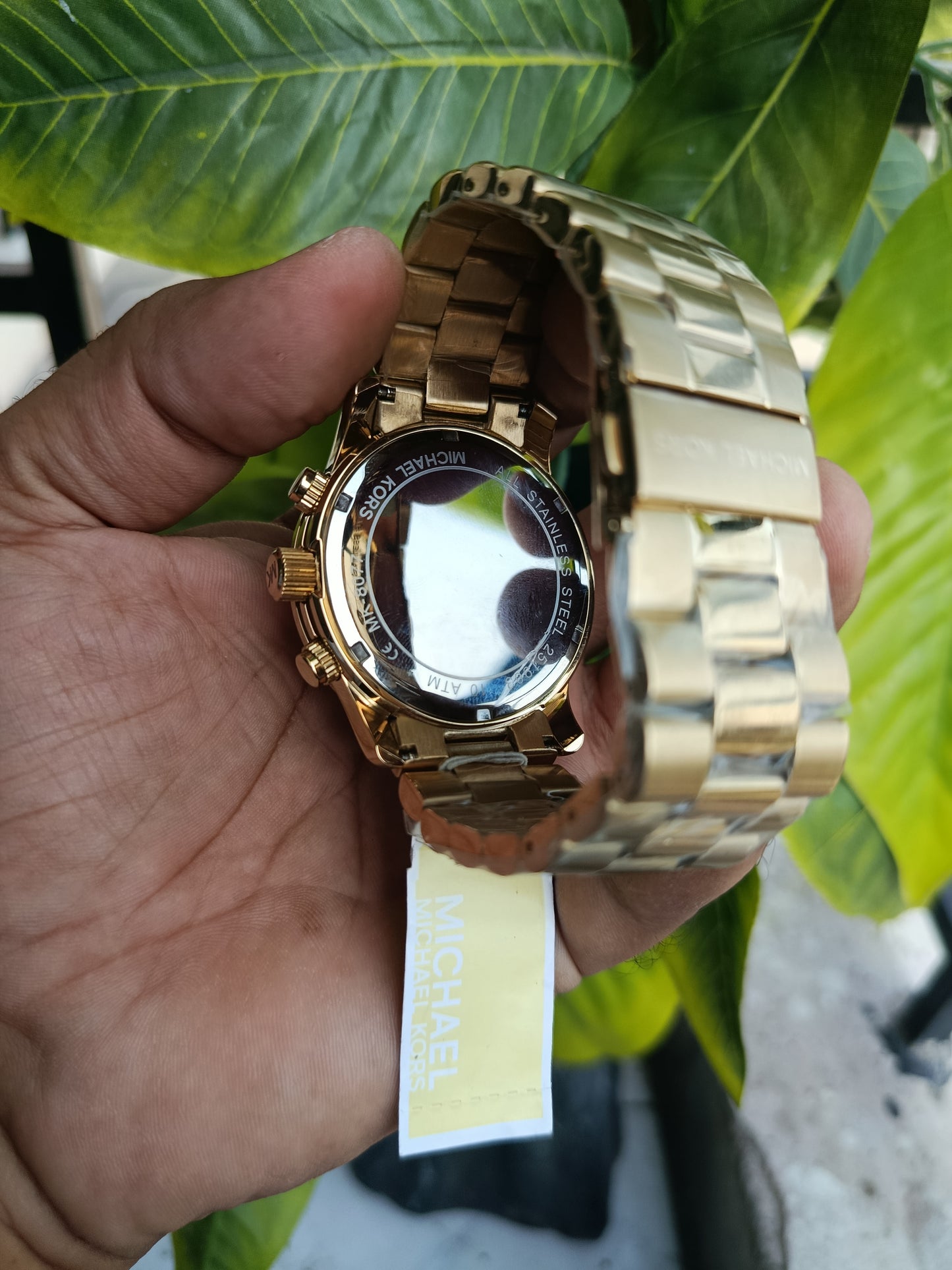 Michael Kors MK8077 Chronograph Men’s Watch – Yellow Gold with Champagne Dial