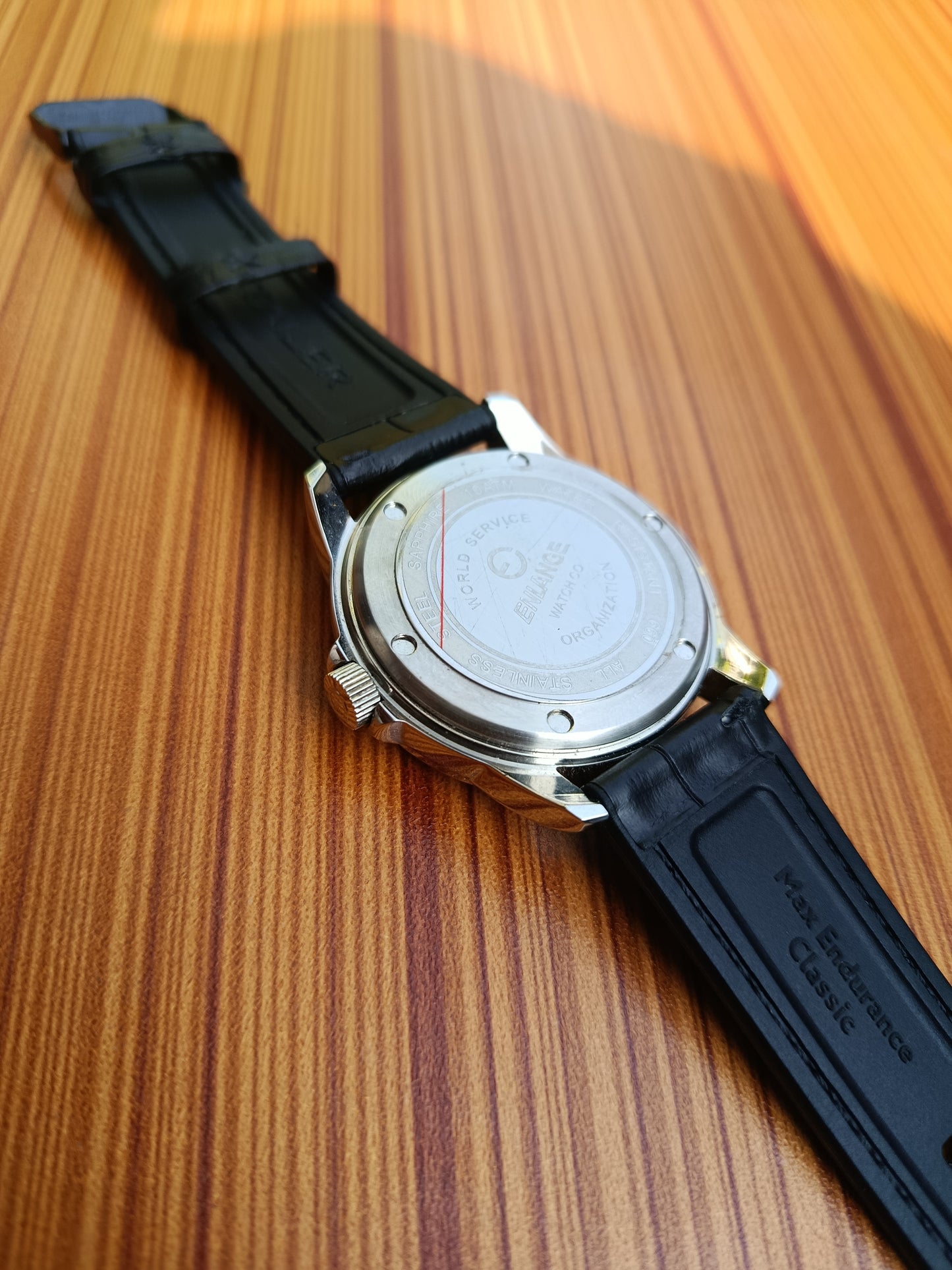 Enlange Swiss Quartz Windows Date Men's Watch