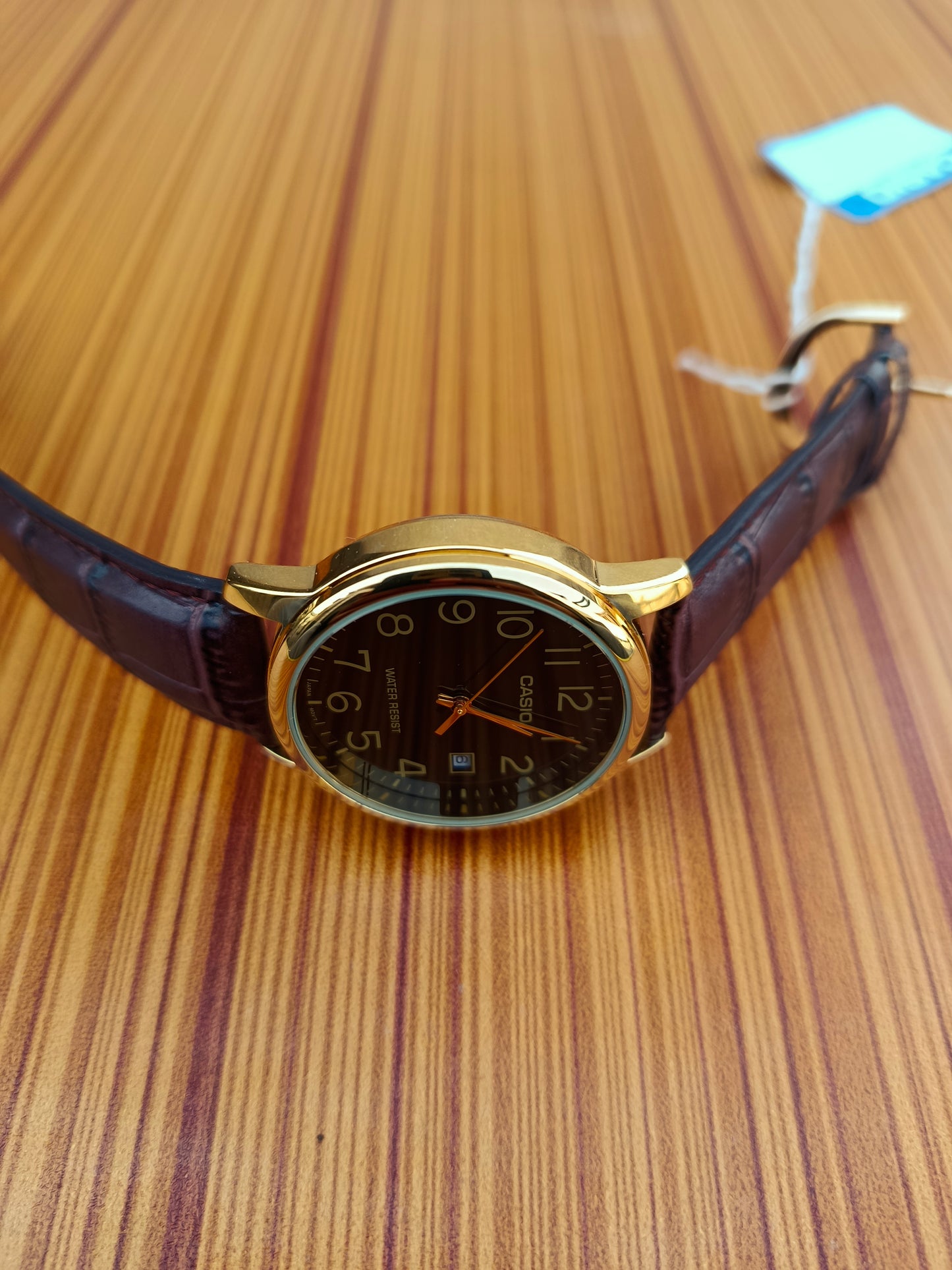 Casio MTP-V002GL-1BUDF | Classic Black Dial with Gold Case | Premium Leather Men’s Watch