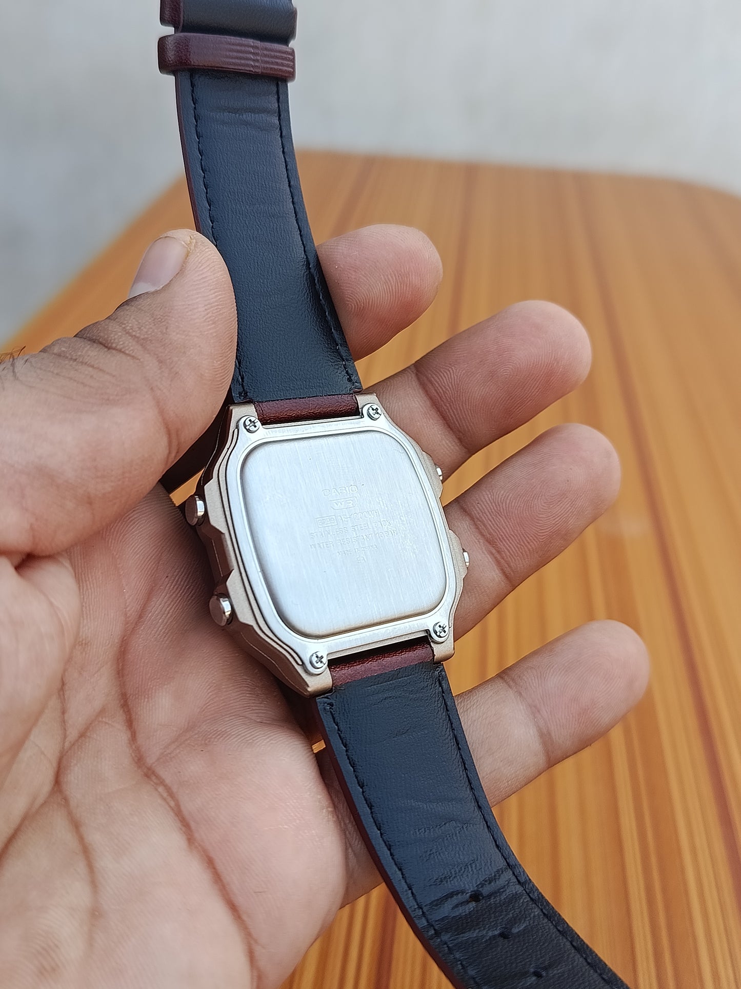 Casio E-1200WHL-5AVDF | Premium Brown Leather Strap | Sporty & Classic Men’s Watch