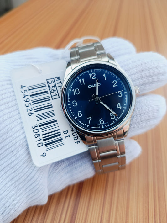 Casio MTP-V005D-1B4UDF Men's Stainless Steel Analog Watch – Black Dial | Classic & Elegant Design