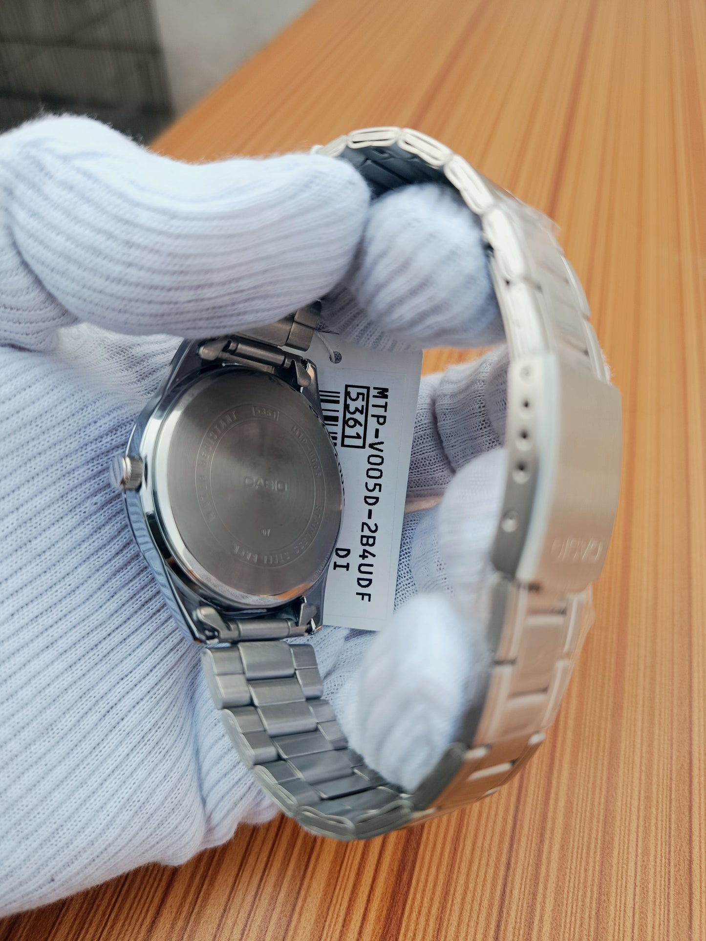 Casio MTP-V005D-1B4UDF Men's Stainless Steel Analog Watch – Black Dial | Classic & Elegant Design