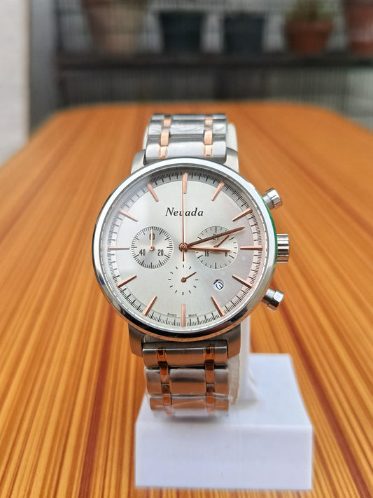 Nevada Double Tone Stainless Steel Men's Watch