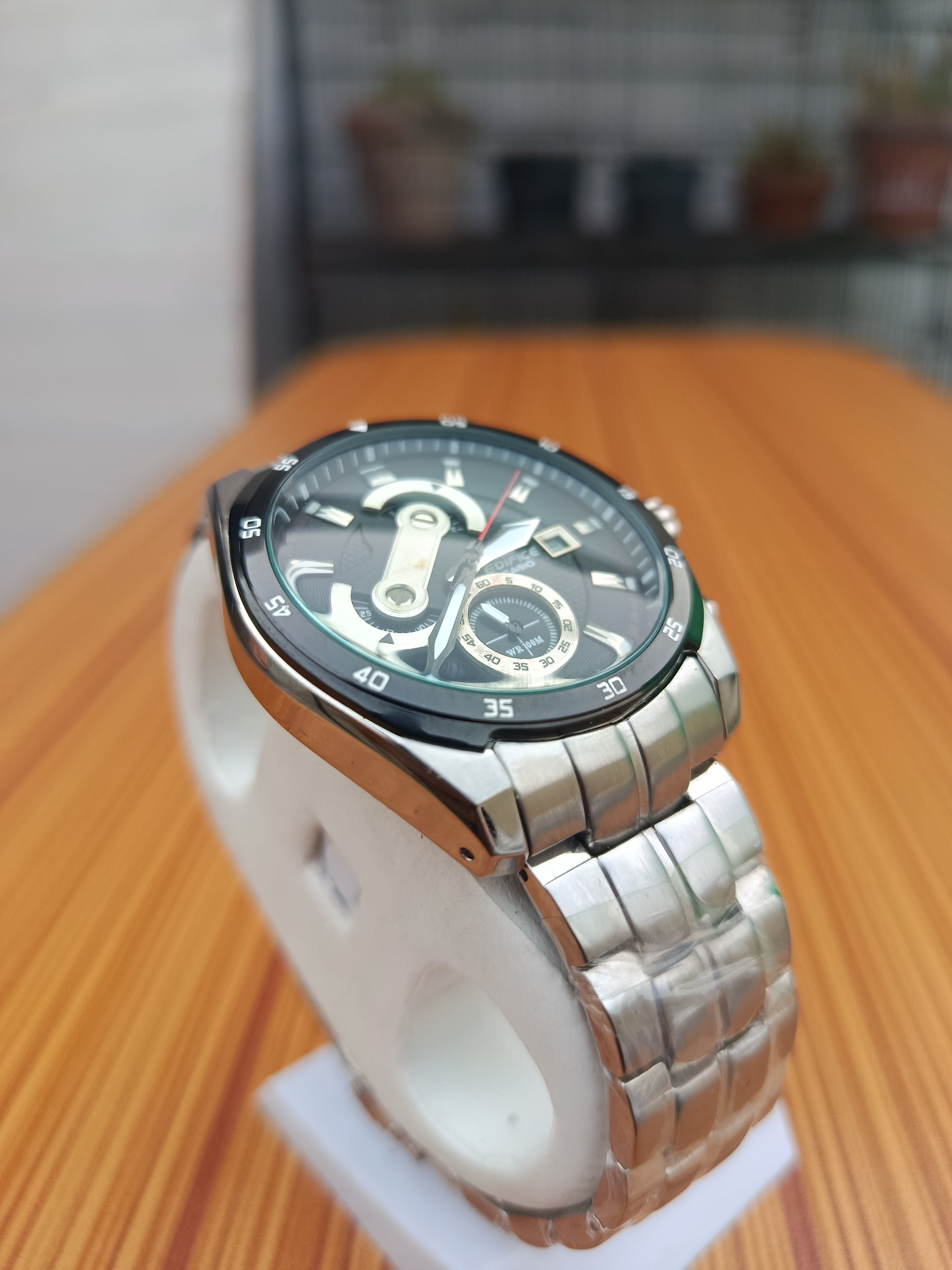 Casio Edifice EF-557 Chronograph Black Dial Men's Watch – ZWC & Co.