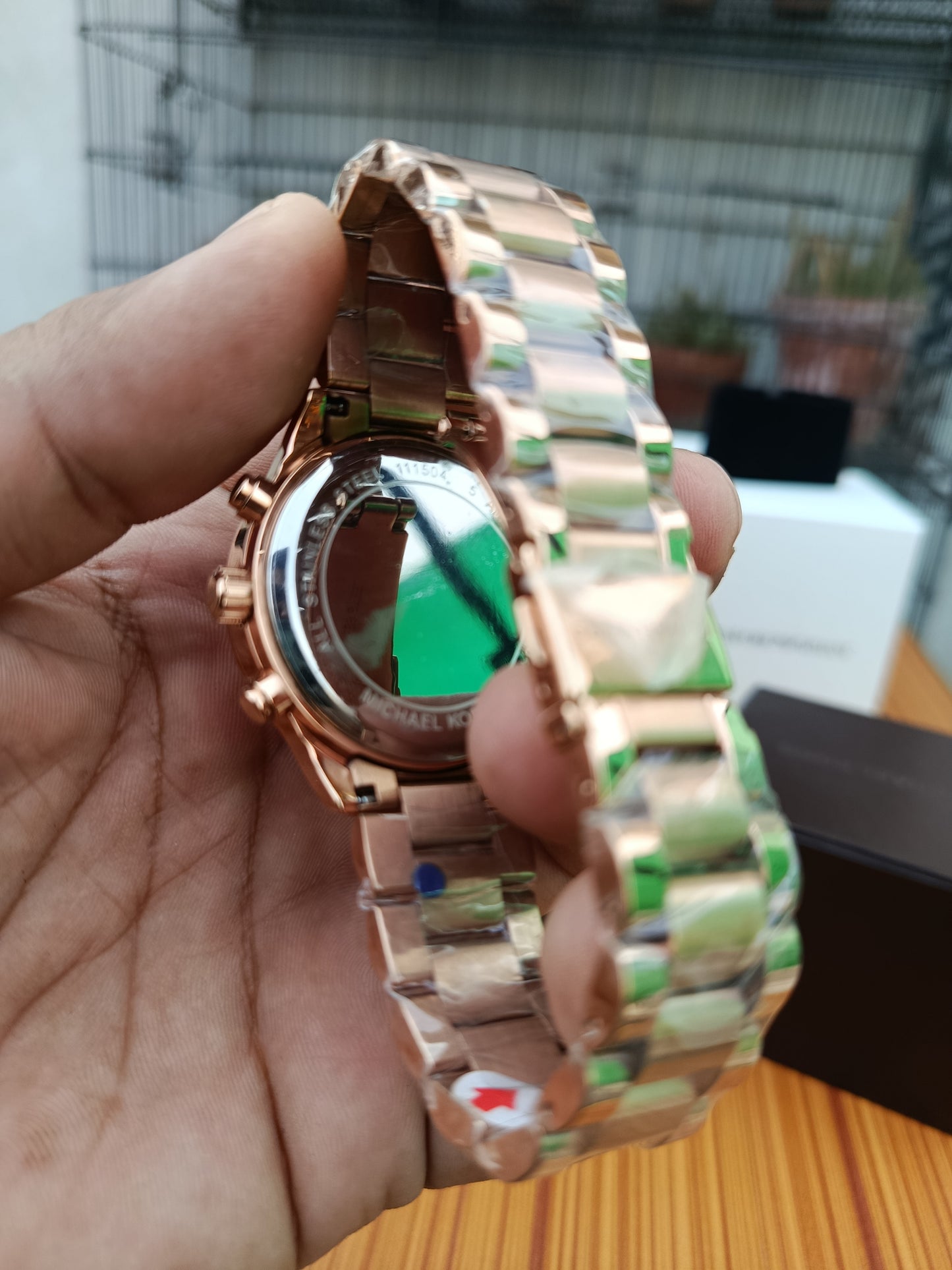 Michael Kors Quartz Rose Gold Stainless Steel Rose Gold Dial 40mm Watch – MK6204