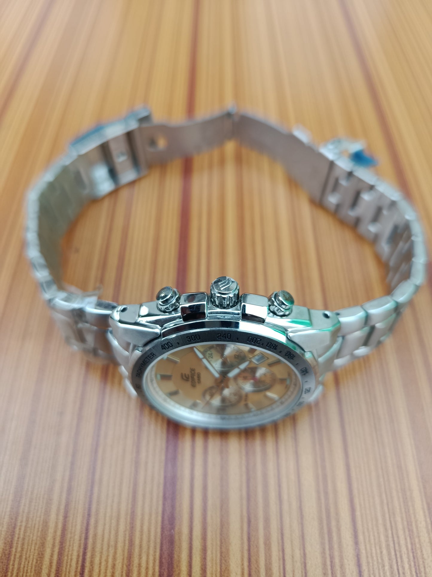 Casio Edifice Chronograph Stainless Steel Black Dial Men’s Watch – EFR-534