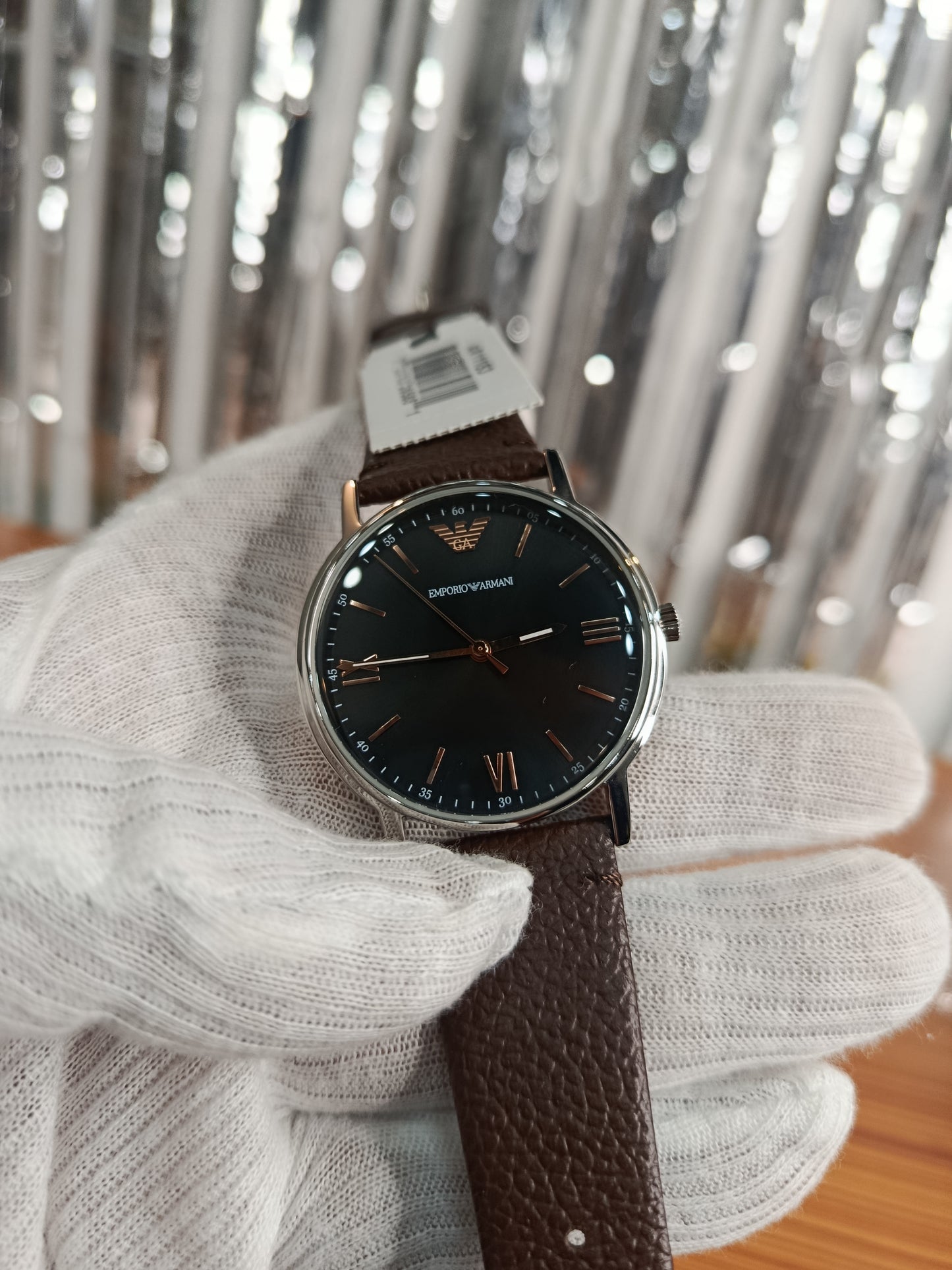 Emporio Armani KAPPA AR11153 Men’s Quartz Watch with Black Dial