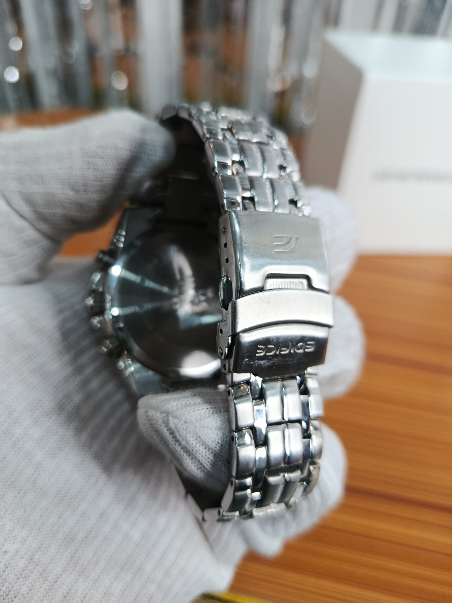 Casio Edifice EF-540D-5AVUDF Stainless Steel Chronograph Men’s Watch with Brown Dial