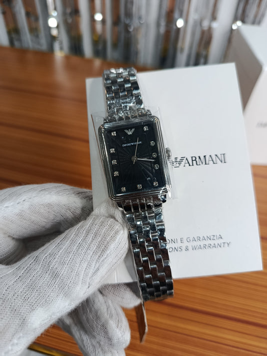 Emporio Armani AR1665 Women’s Watch – Stainless Steel Bracelet & Silver Dial Quartz