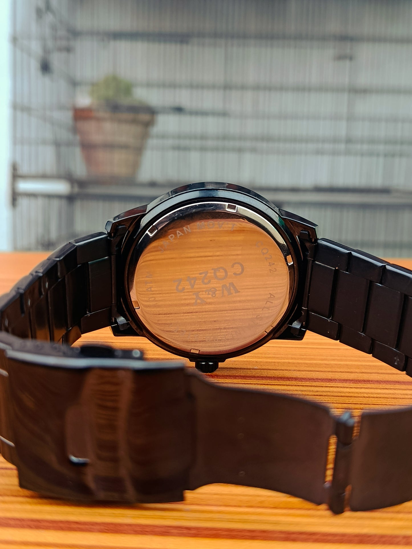 W&Y Black Stainless Steel Men's Watch