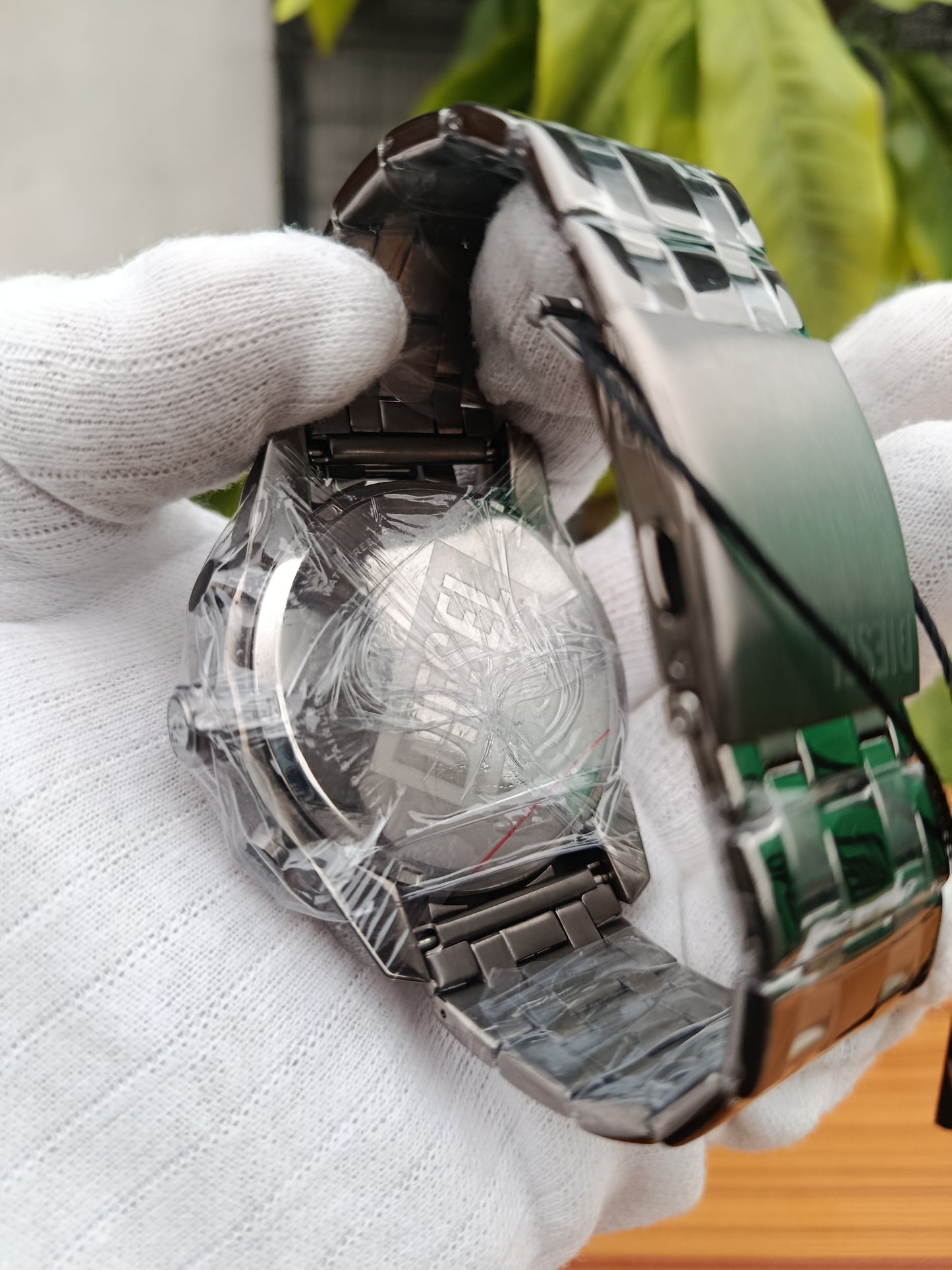 Diesel Men’s Chronograph Stainless Steel Watch – Gray Sunray Dial | 51mm Case | Gunmetal Bracelet