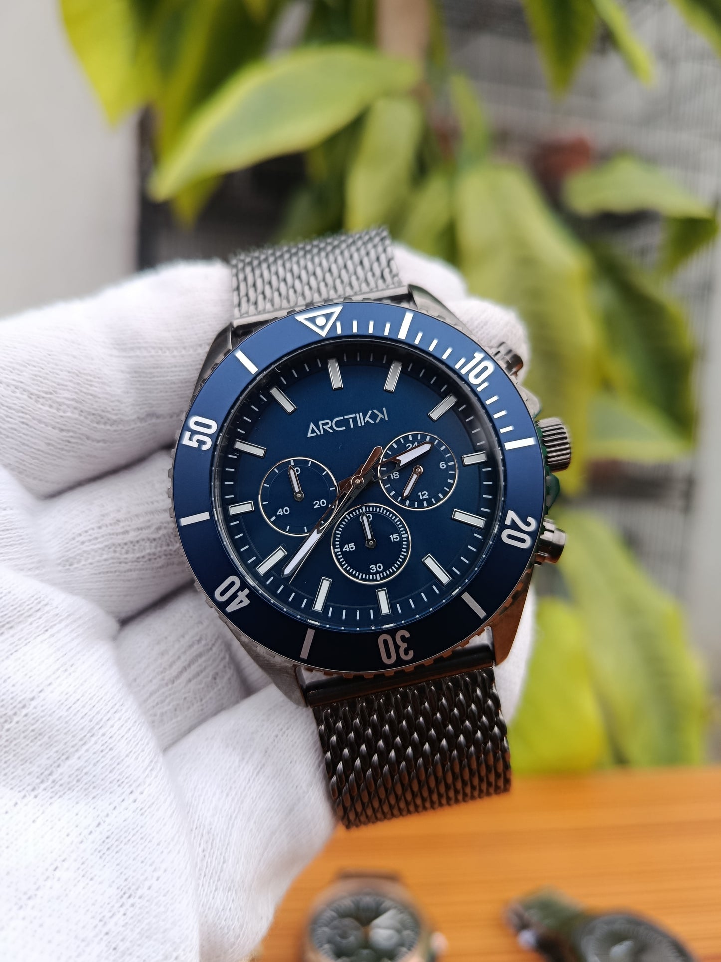 Arctik Oxcal Blue Men’s Watch | Blue Dial Stainless Steel Quartz