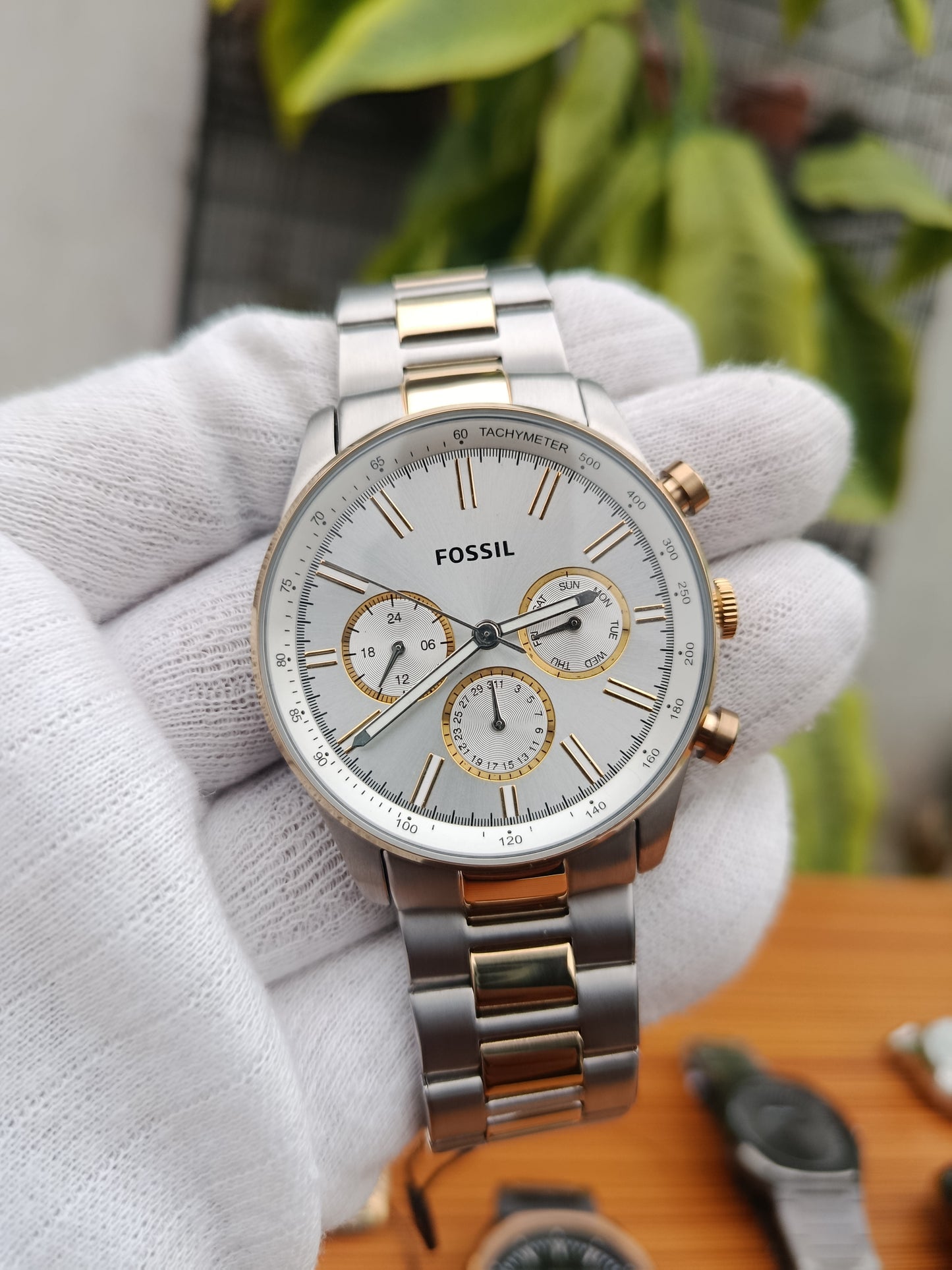 Fossil BQ2693 Men’s Watch | Silver Dial Stainless Steel Quartz