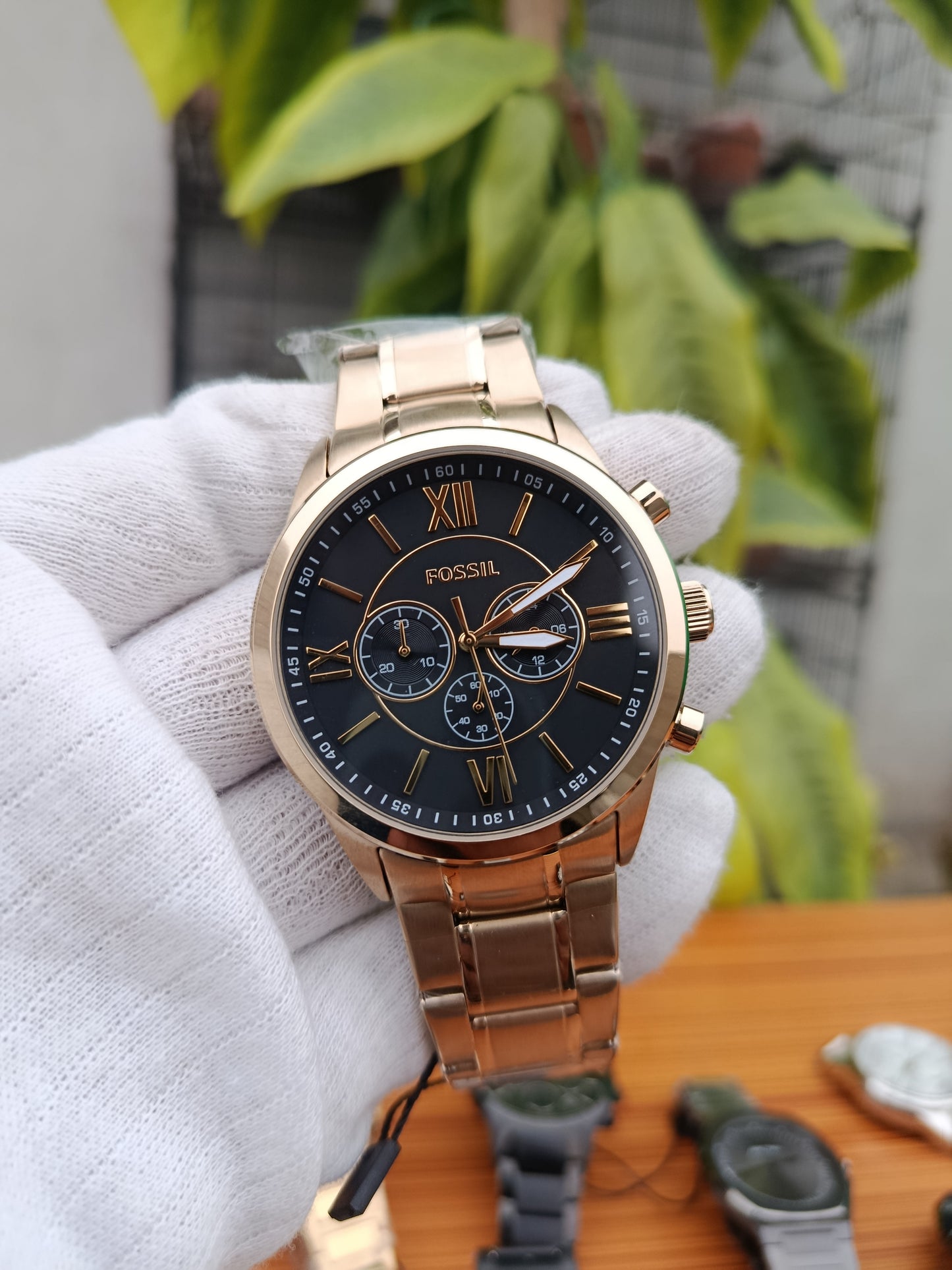 Fossil BQ1778 Men’s Chronograph Watch | Black Dial Stainless Steel Quartz