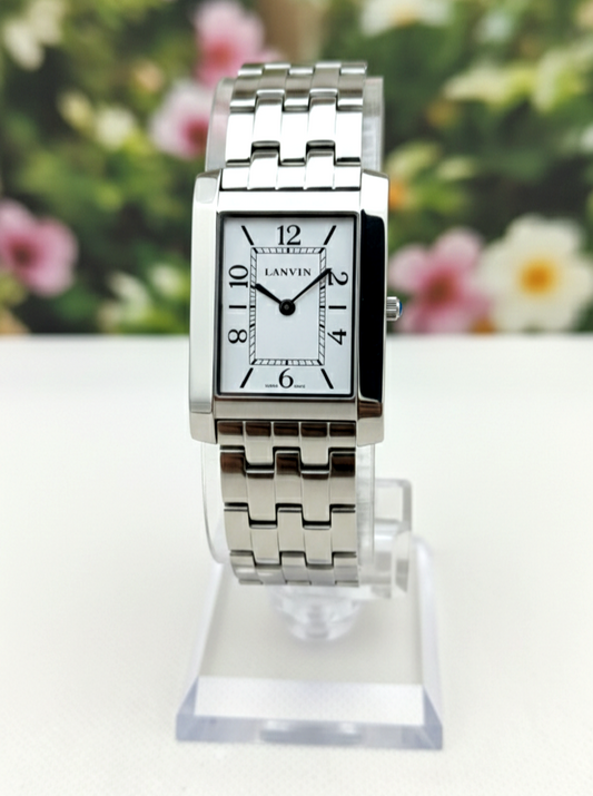 Lanvin Men’s Wrist Watch Tank Shape White Dial