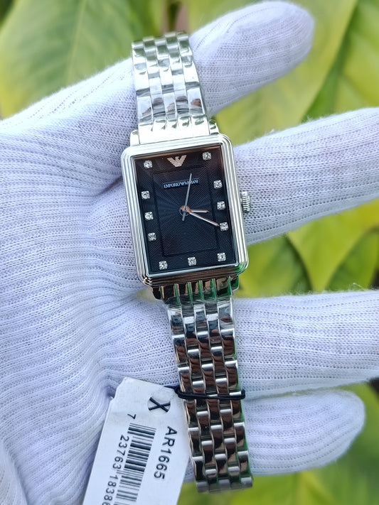 Emporio Armani AR1665 Women’s Watch – Stainless Steel Bracelet & Silver Dial Quartz