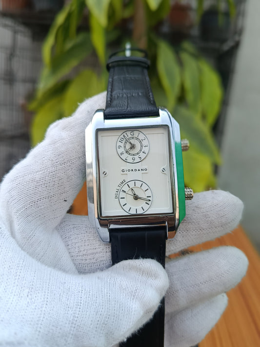 Giordano Dual Time Square Dial Watch