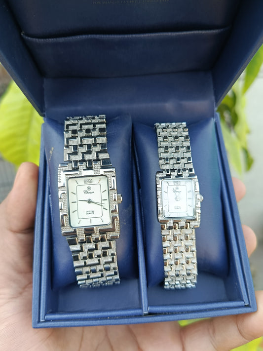 Pair Men's and Women's Crystal Charok Watch