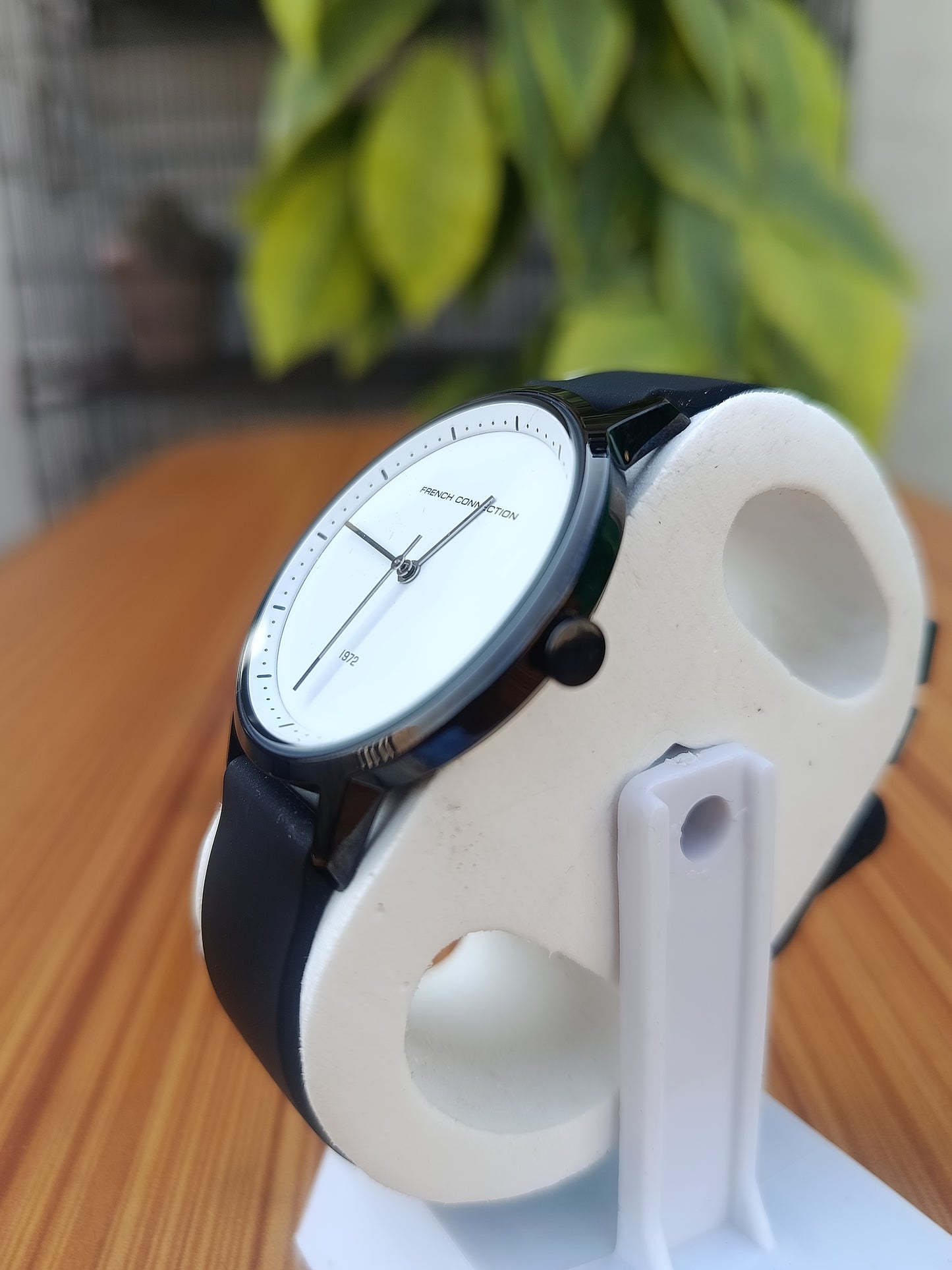 French Connection FC1289BB White Analogue Watch for Men | Minimalist Dial